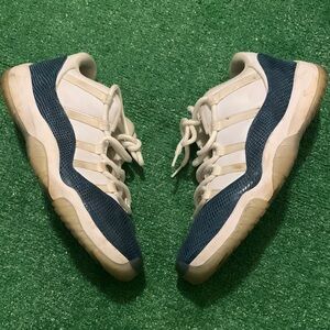 White and Blue Sneakers